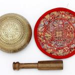 4 inches Mantra carved signing bowl-singing bowl from Nepal