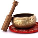 4 inches Mantra carved signing bowl-singing bowl from Nepal