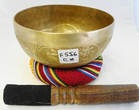 F556 6" Energetic Root 'C#' Chakra Healing Hand Hammered Tibetan Singing Bowl Made in Nepal