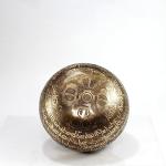6" Mantra Carved Buddha Tibetan Singing Bowl, Hand Hammered Nepal Yoga Singing Bowls with Cushion & Mallet Striker