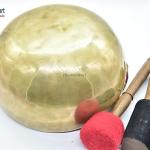 9" Large Master Healing Hand hammered Tibetan Singing Bowl ~ Great for Meditation, Yoga, Sound Bath, Mindfulness, Relaxation ~ Cushion, Wooden Mallet & Drumstick Included