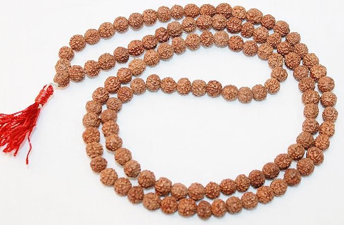F687 Auspicious ~108 Rudrakshya Prayer Mala For Medation Handmade In Nepal
