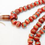 F685 Handmade Tibetan Bone Beads 108 japa mala for Meditation, Yoga 8mm Beads