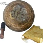 10 Inch Mantra carved G Chakra Tibetan Singing Bowl,meditation bowl,Handmade singing bowl from Nepal