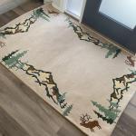 R7735 Gorgeous Rocky Mountain Special Tibetan Woolen Area Rug 4' X 6' Handmade in Nepal