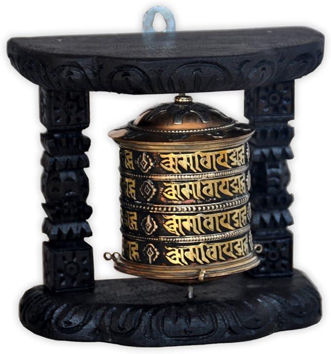 Wall Table Top Prayer Wheel- Authentic Buddhist Mantra Payer, Dharma Wheel From Nepal