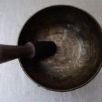 Amogsiddhi Buddha Itching Om Mani Antique Hammered Singing Bowl