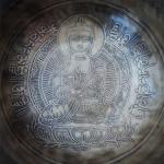 Amogsiddhi Buddha Itching Om Mani Antique Hammered Singing Bowl