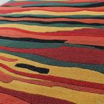 RST128 Gorgeous Tibetan Woolen Area Rug 5 Feet X 8 Feet Handmade in Nepal