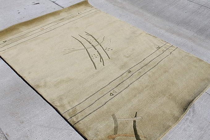 thamelmartUSAR4896 Gorgeous Color Hand Made Tibetan Woolen Area Rug 4.7 Ft X 6.7 Ft Made in Nepal