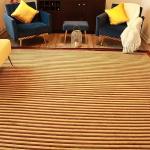 Thamel Mart USA R29575 Exclusive Tibetan Wool and Silk Area Rug Chocolate Brown/Gold Color 8 Feet X 10 Feet Handmade in Nepal