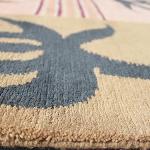 RSG4885 Gorgeous Modern Design Hand Made Tibetan Woolen Area Rug 4.7 Feet X 6.7 Feet Made in Nepal