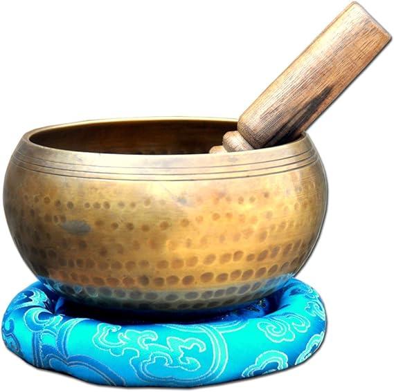 5.5 "Tibetan Buddhist Singing-Hand beaten singing bowl,Peace Release,Free Cushion and Striker