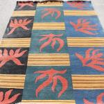 RSG4729 Gorgeous Modern Design Hand Made Tibetan Woolen Area Rug 4.7 Feet X 6.7 Feet Made in Nepal