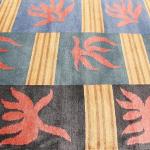RSG4729 Gorgeous Modern Design Hand Made Tibetan Woolen Area Rug 4.7 Feet X 6.7 Feet Made in Nepal