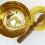 F257 5" Palm Size Energetic Third Eye 'A#' Chakra Healing Tibetan Singing Bowl Made in Nepal