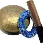 2.2 Pounds Large 5.90 Inches Meditation Grade Professional Quality Hand Hammered Tibetan Singing Bowl