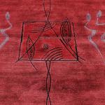 Thamel Mart USA R14051 Gorgeous Custom Made Hand Knotted Tibetan Woolen Area Rug 5 Feet X 8 Feet Made in Nepal