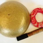 AA816 8.75" Energetic Root Chakra 'C#' Chakra Healing Hand Hammered Tibetan Singing Bowl Made in Nepal