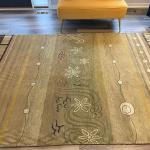 Thamel Mart R49134 Arts & Crafts Superb Tibetan Wool and Silk Rug 6' X 9' Handmade in Nepal