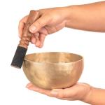 6-Inch Premium Grade Tibetan Singing Bowl for Mindfulness, & Sound Therapy ~ Fits perfectly in Palm, Comes with Mallet, Cushion & Carrying Case ~ Handmade in Nepal