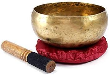 Tibetan Singing Bowl Set - 4th Chakra F (6.75 Inch) - Premium quality