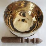 F343N 5" Palm Size Energetic Root 'C' Chakra Healing Tibetan Singing Bowl Handmade in Nepal