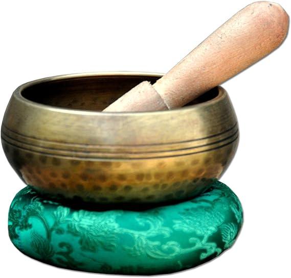 3.5 Inch Tibetan Buddhist Singing-Hand beaten singing bowl, Genuine singing bowl from Tibet