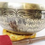 F829 9" Energetic Sacral 'D' Chakra Healing Hand Hammered Tibetan Singing Bowl Made in Nepal