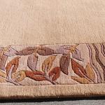 Thamel Mart USA R4370 Gorgeous Custom Made Light Beige Colored Hand Made Tibetan Woolen Area Rug 5.7 Feet X 7.10 Feet Made in Nepal