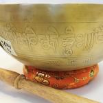 J614 8.75" Energetic Sacral D Chakra Healing Hand Hammered Tibetan Singing Bowl Made in Nepal