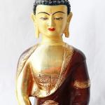 thamelmartUSA F660/F652 Exclusive Gold Plated Copper Statue of Amitabha Buddha 13" Handmade Nepal