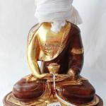 thamelmartUSA F660/F652 Exclusive Gold Plated Copper Statue of Amitabha Buddha 13" Handmade Nepal