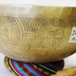 J604 10" Energetic Third 'A#' Chakra Healing Hand Hammered Tibetan Singing Bowl Made in Nepal