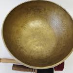 J604 10" Energetic Third 'A#' Chakra Healing Hand Hammered Tibetan Singing Bowl Made in Nepal