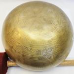 J614 8.75" Energetic Sacral D Chakra Healing Hand Hammered Tibetan Singing Bowl Made in Nepal