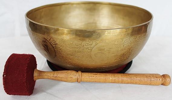 EE651 10.5" Energetic Sacral 'D' Chakra Healing Tibetan Singing Bowl Made in Nepal