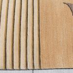 Thamel Mart USA R4593 Gorgeous Modern Design Hand Made Tibetan Woolen Area Rug 4.7 Ft X 6.7 Ft Made in Nepal