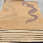 Thamel Mart USA R4593 Gorgeous Modern Design Hand Made Tibetan Woolen Area Rug 4.7 Ft X 6.7 Ft Made in Nepal