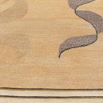 Thamel Mart USA R4593 Gorgeous Modern Design Hand Made Tibetan Woolen Area Rug 4.7 Ft X 6.7 Ft Made in Nepal