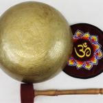 EE772 11" Energetic Third Eye 'A' Chakra Healing Hand Hammered Tibetan Singing Bowl Made in Nepal