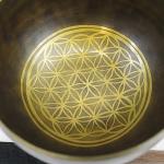J848 6" Wide Energetic Sacral 'D' Chakra Healing Tibetan Singing Bowl Made in Nepal