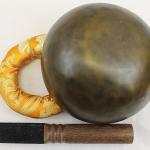 J848 6" Wide Energetic Sacral 'D' Chakra Healing Tibetan Singing Bowl Made in Nepal