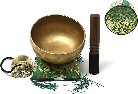 5.5" Superb Crown Chakra Tibetan Singing Bowl for Meditation, Sound Healing, Yoga & Sound Therapy. Made of 7 metals